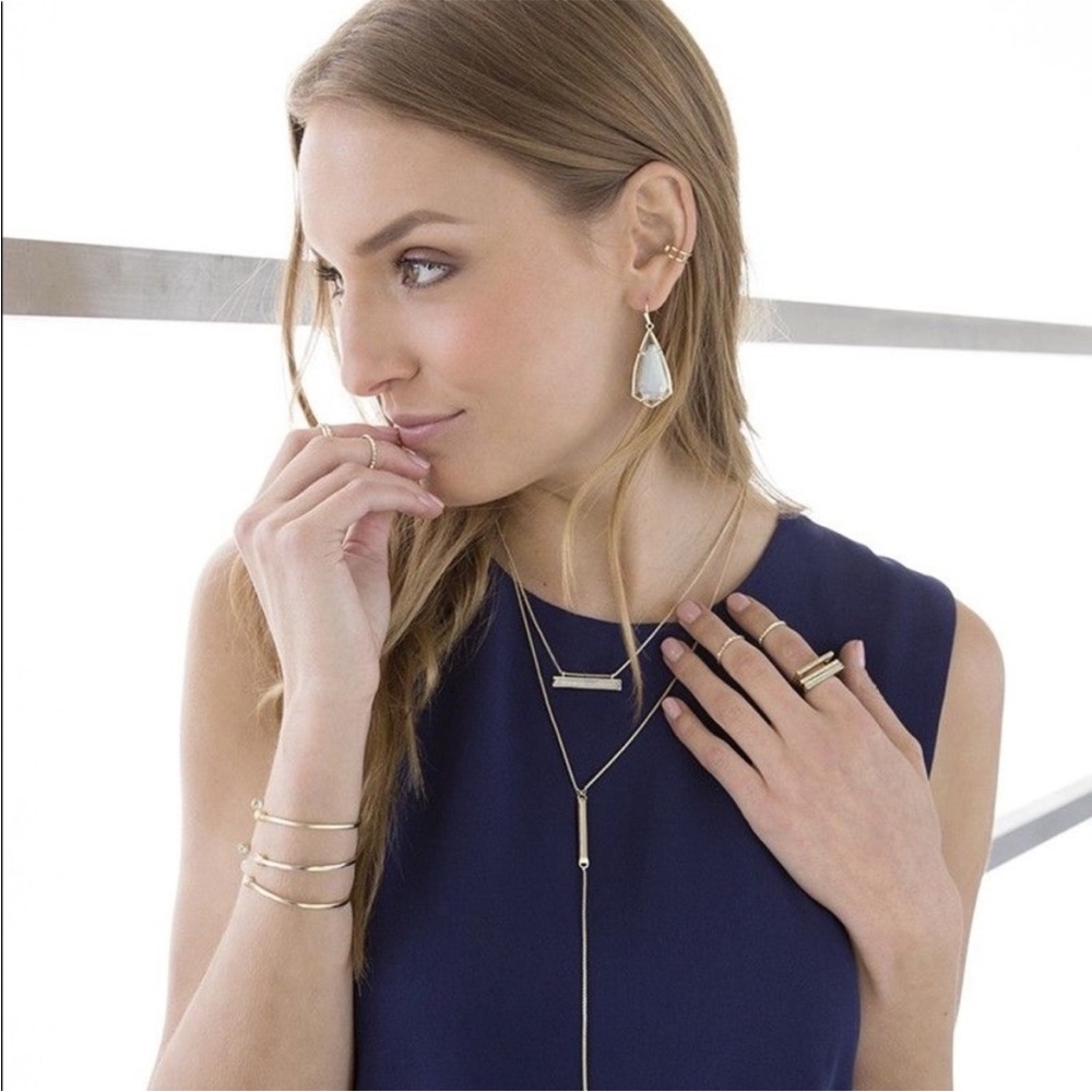 NWT Kendra Scott 14k rosegold mother of pearl pendant - Picture 5 of 5